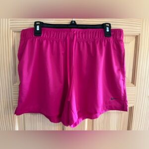Nike Dri Fit Fuscia Shorts Size Large